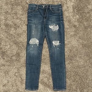 AEO super super stretch X jeans super hi-rise